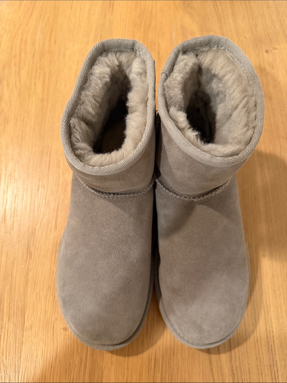 UGG Classic Short Suede Boots — Gray